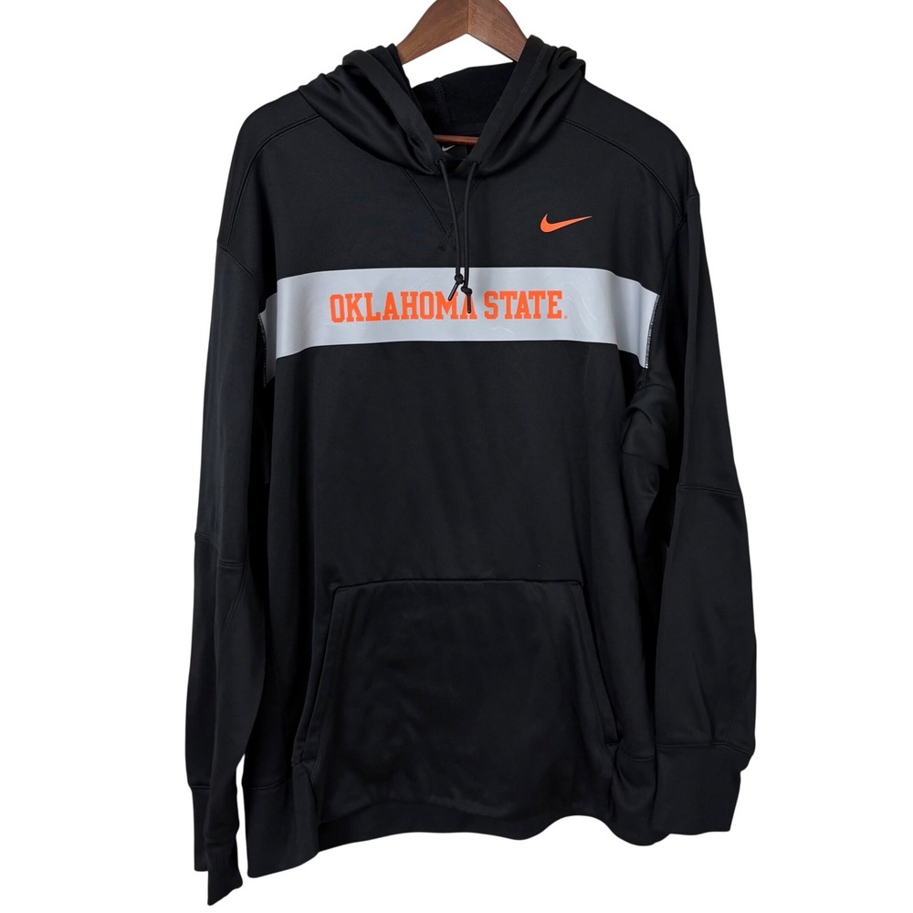 Nike Hoodie Mens XXL Black Oklahoma State Cowboys Performance Sweatshirt